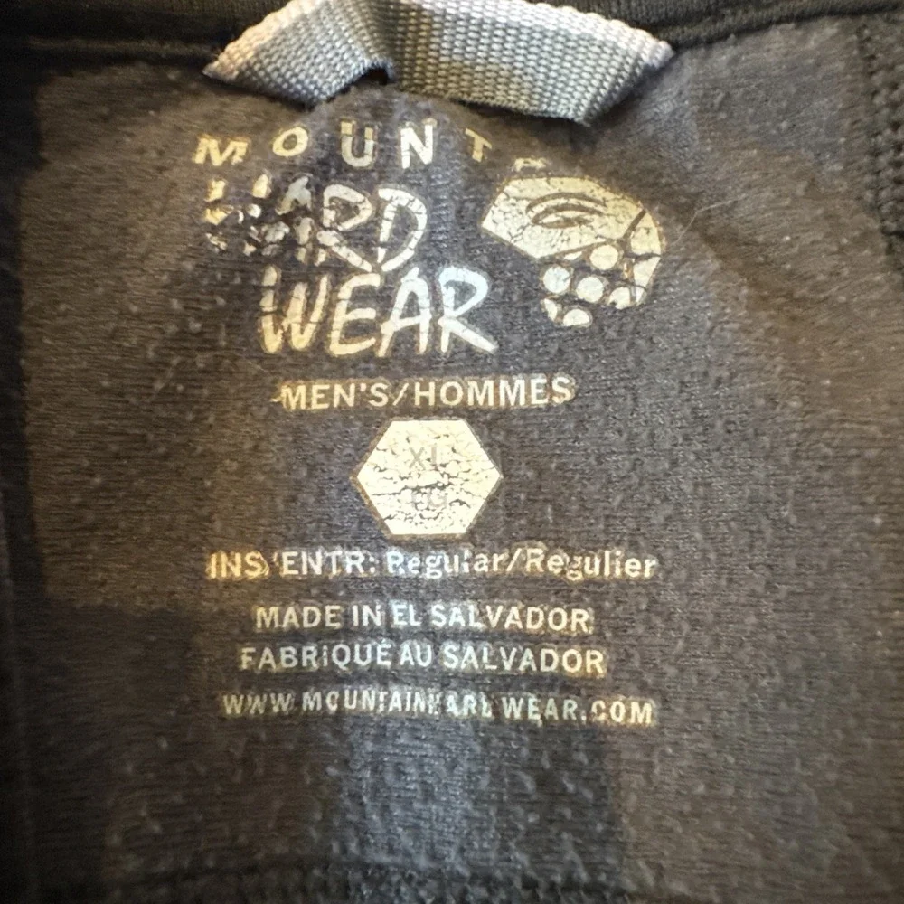 Mountain Hardwear black Zip Up Jacket Polartech XL